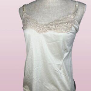 Cream or Beige Camisole with Lace
